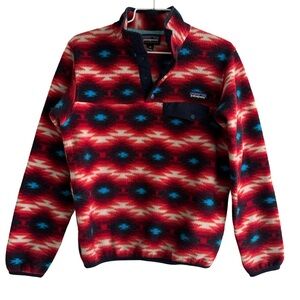 Patagonia Synchilla Wild Desert Red Snap T Fleece Size XS